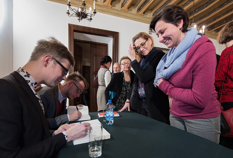 „Tajemnica Domu Helclów” – spotkanie z Jackiem Dehnelem i Piotrem Tarczyńskim, Fot. Paweł Mazur